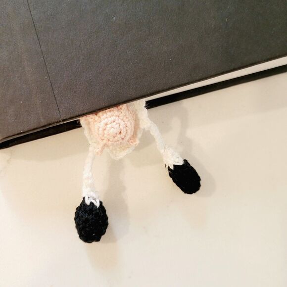 Cow Handmade Crochet Bookmark Funny Book Lover Unique Gift - Picture 10 of 14